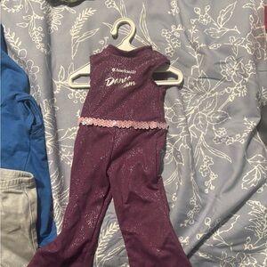 American Girl set of. 2 Kids Purple Dance Costume